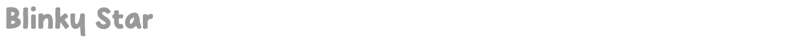 Blinky Star font preview